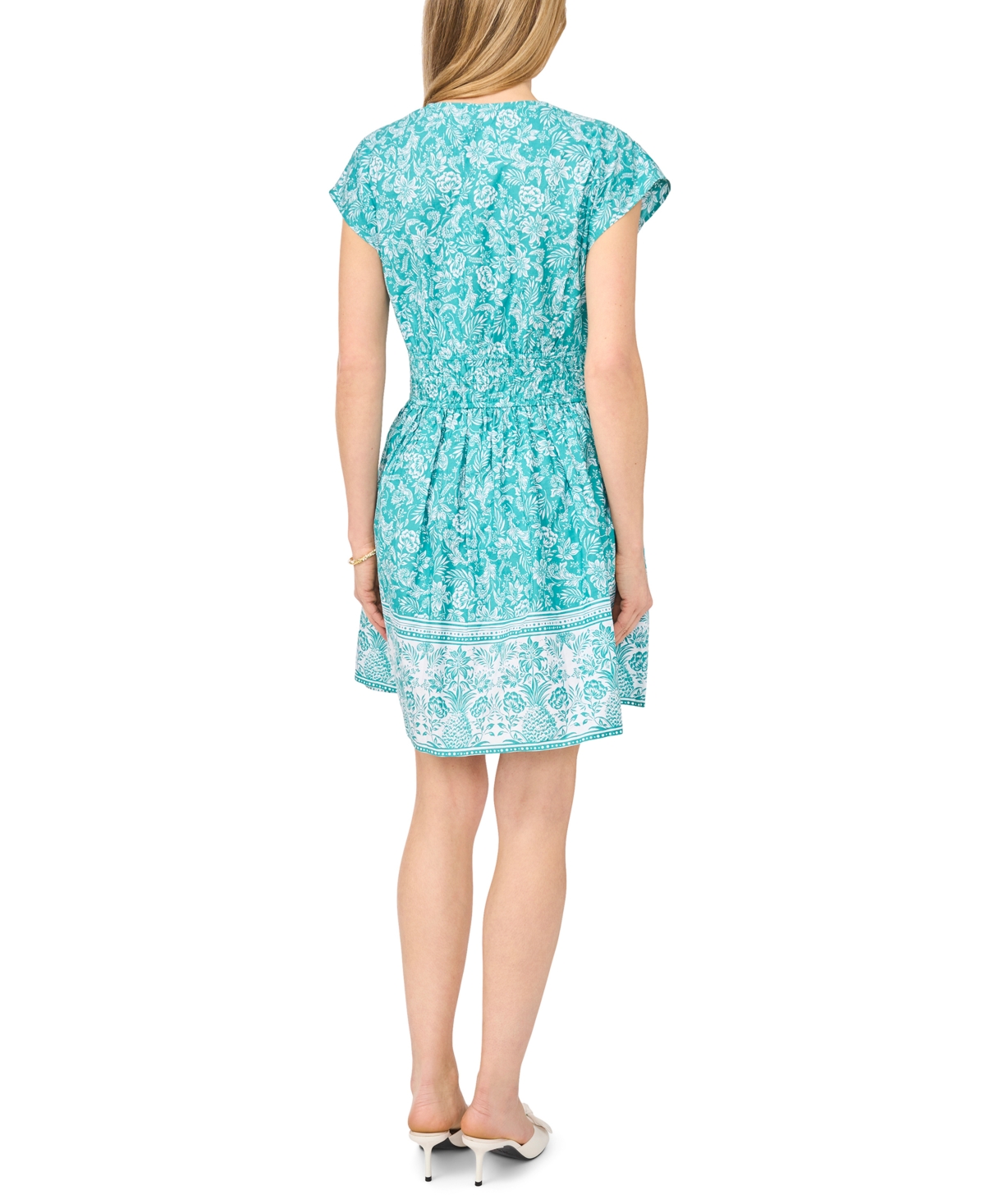 CeCe Women's V-Neck Pull-On Multi-Tie Dress