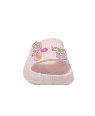 Little Girls EVA Slide – Lightweight Comfy Slide Sandals with Fruit Charms