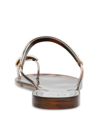 Women's Ivonna Embellished Toe Ring Jelly Flat Sandals