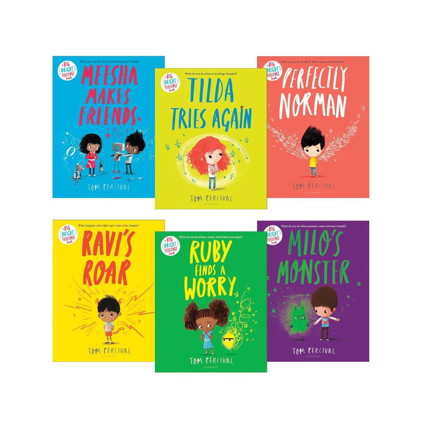 Детские игрушки Kaplan Early Learning Big Bright Feelings Paperback Books - Set of 6, цвет: Assorted Pre-Pack — фото 1