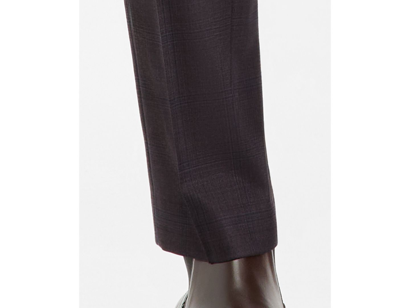 Мужские брюки Ted by Ted Baker Modern-Fit Burgundy Plaid Suit Separate, цвет: Фиолетовый — фото 6