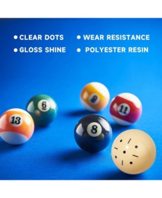 2 1/4-Inch Black Dot Training Cue Ball, AAA-Grade PRO Cup Standard Pool Billiard Cue Ball -2 Pack