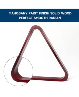 Solid Wood 8 Ball Triangle and 9 Ball Diamond Pool Ball Racks for 2 1/4" Balls