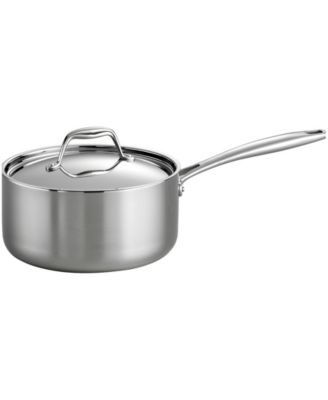 Signature 3-Quart Tri-Ply Clad Stainless Steel Sauce Pan with Lid