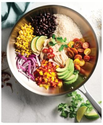 Signature 10-Pc Tri-Ply Clad Stainless Steel Cookware Set with Lids