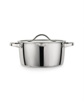 Tempo Tri-Ply Base Stainless Steel 5-Quart Dutch Oven Pot with Glass Lid