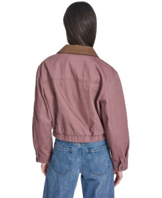 Women's Zip-Front Laydown Collar Coat