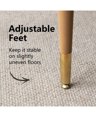 Velvet Upholstered Dining Chairs Set of 2, Modern Open Back Armchairs