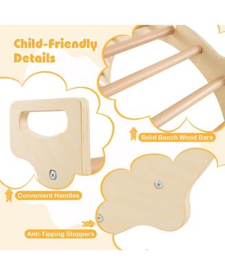 8-in-1 Kids Climbing Arch with Sensory Table and Collapsible Storage Bin