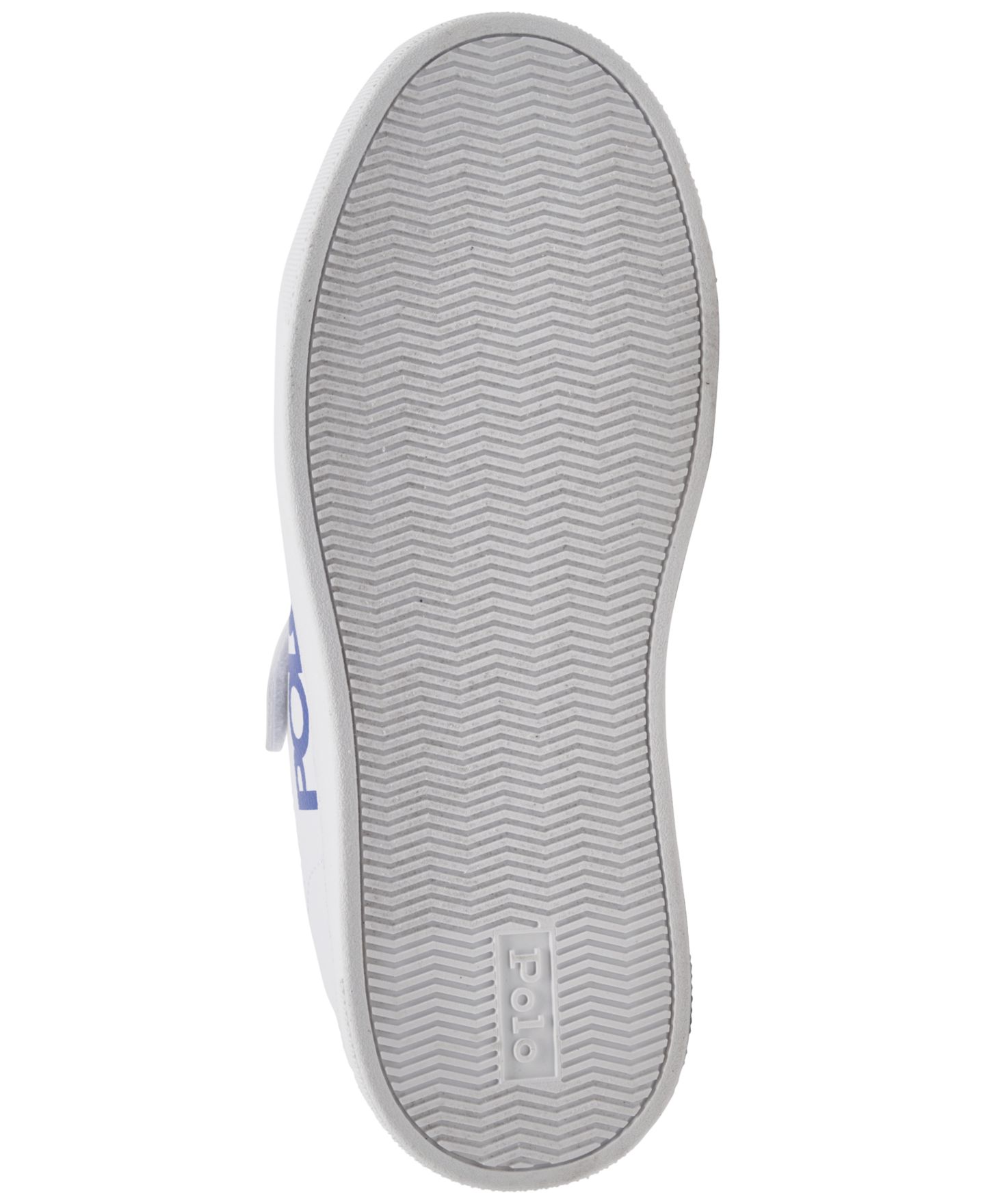 Детские кроссовки Polo Ralph Lauren Little Kids Sutton Graphic Fastening Strap Casual, цвет: Белый / Тёмно-синий — фото 6