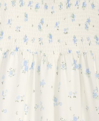 Big Girls Short-Sleeve Smocked-Bodice Dress 