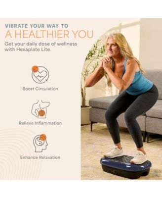 HexaPlate Lite Vibration Plate Exercise Machine - Full Body Vibrating Platform for Lymphatic Drainage, Recovery & Muscle Toning