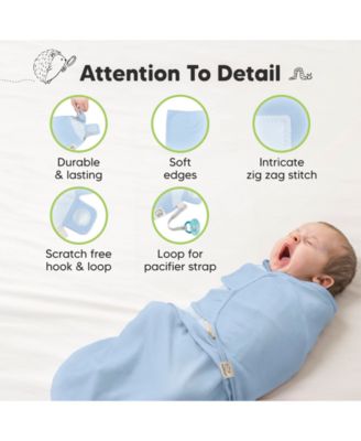 3pk Soothe Baby Swaddle, Organic Baby Swaddle Sleep Sacks, Newborn, Infant Swaddle Sack