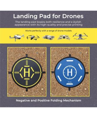 X1 4K Drone with Remote Controller, Bundle with 64GB UHS-I U3 microSDXC Memory Card, 15.7" Landing Pad and Strobe Anti-Collision