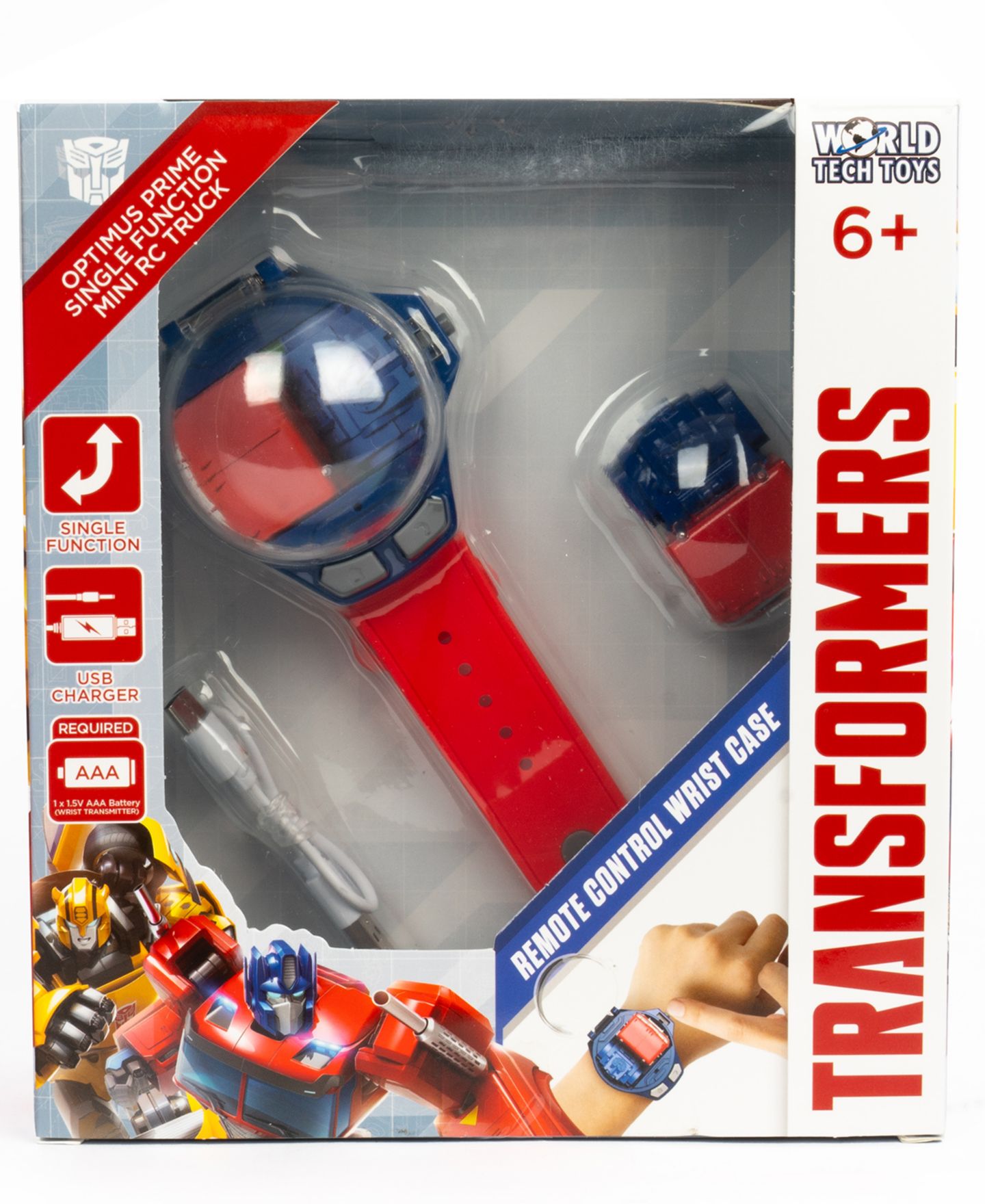 Детская игрушка World Tech Toys Transformers Optimus Prime Wearable Remote Control Rechargeable Mini RC Truck — фото 1