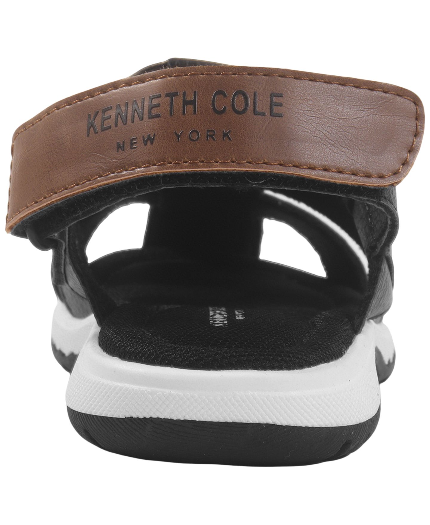 Сандалии Kenneth Cole Reaction Benjamin Casey Backstrap Sandals для мальчиков, цвет: Чёрный — фото 3