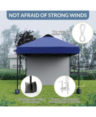 10'x10' Outdoor Canopy Tent with Sidewall, Easy Pop Up with Vented Roof, Outdoor Sun Shade