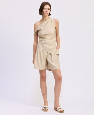 Women's Selma Mid-Rise Pleated Shorts