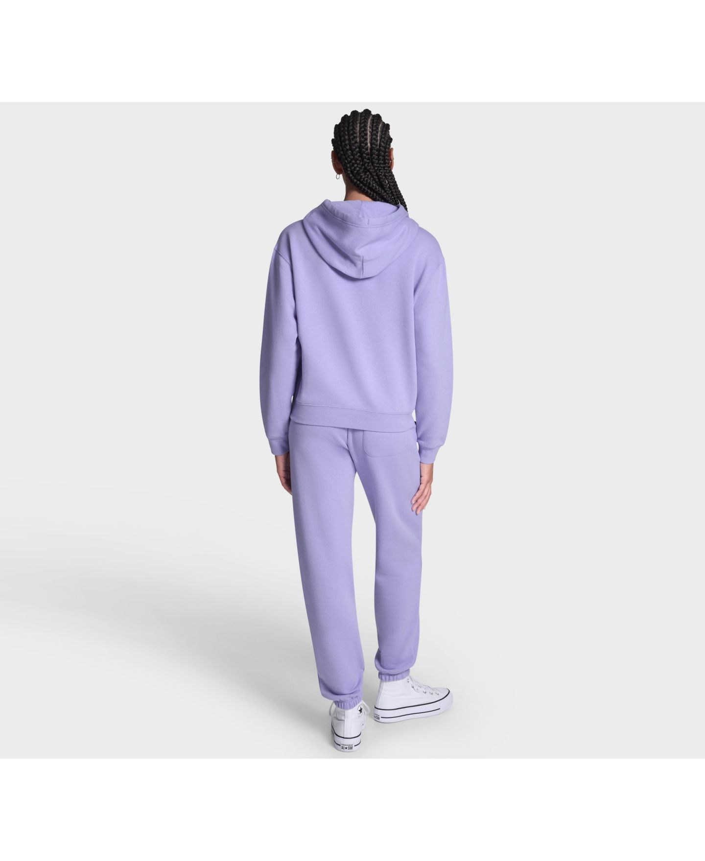 Женское худи Converse Chuck Taylor Patch Pullover, цвет: Фиолетовый — фото 5
