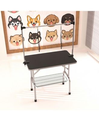  Professional Large Heavy Duty Pet Grooming Table with Arm, Noose and Mesh Tray