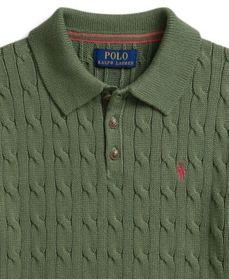 Polo Ralph Lauren Boys' 8-20 Cable-Knit Polo Sweater - Macy's