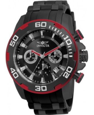 Men's 22310 Pro Diver Quartz Chronograph Black Dial Watch