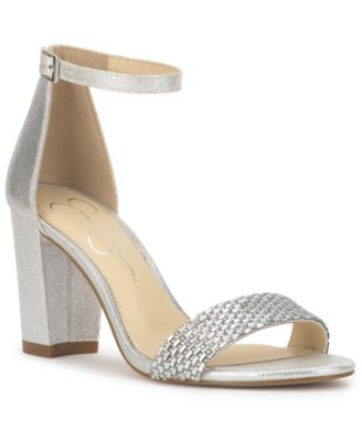 Women's Sahino Block Heel Rhinestone Dress Sandals