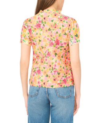 Women's V-Neck Ruffle-Trim Top