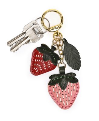 Strawberry Mini Handcrafted Botanical Fruit Key Chain