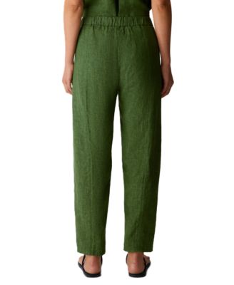 Women's & Plus Size High-Waisted Pull-On Ankle Pants
