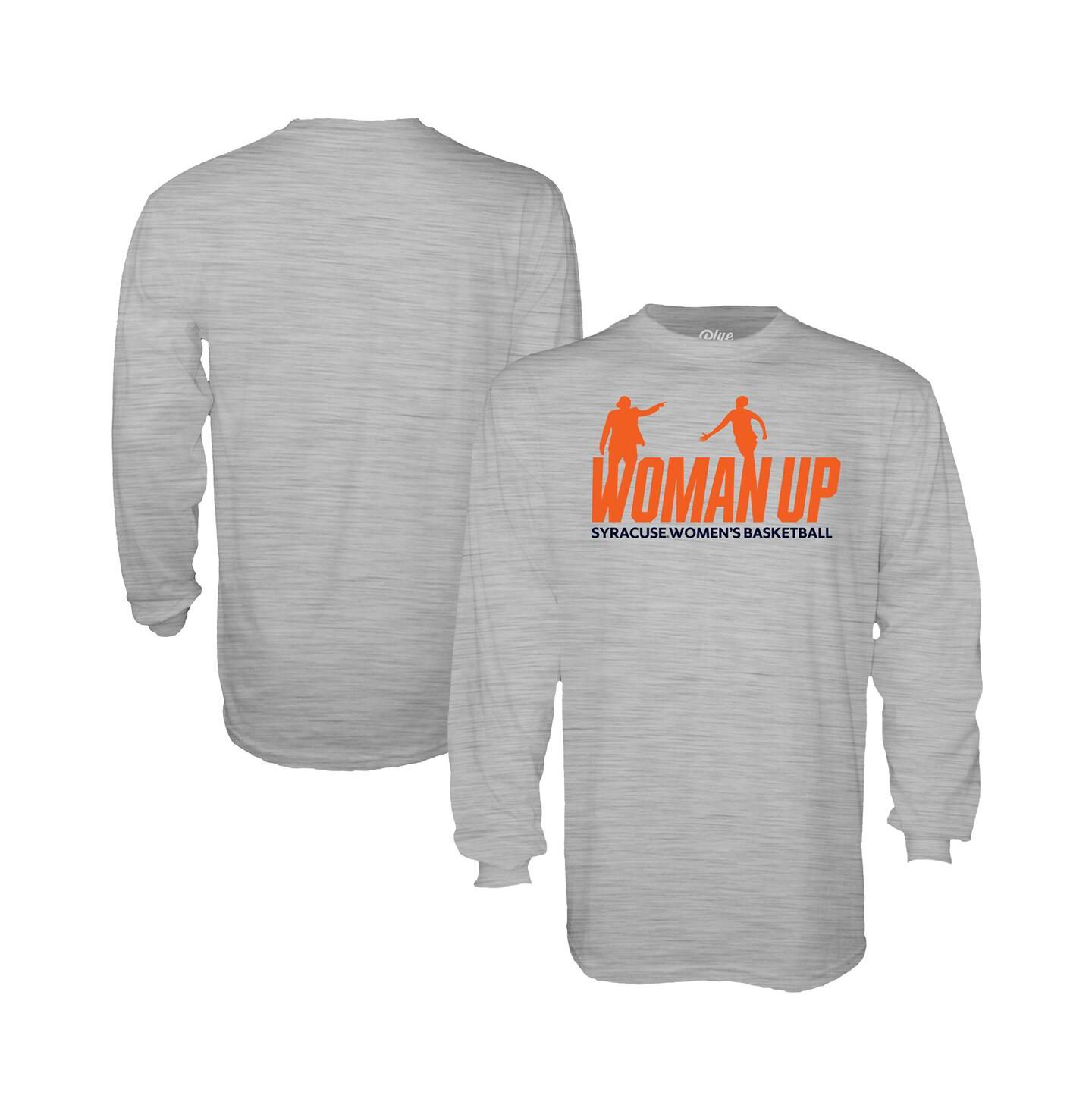 Футболка Blue 84 White Syracuse Orange 2026 Women's Basketball Woman Up Shooting Long Sleeve — фото 1