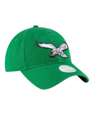 Women's Kelly Green Philadelphia Eagles Throwback 9TWENTY Adjustable Hat