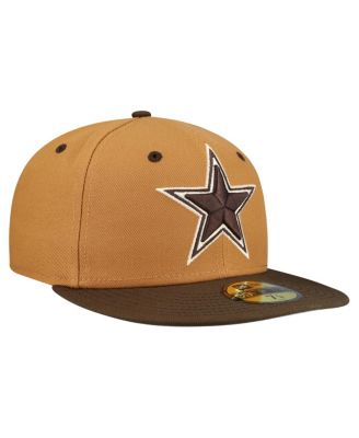 Men's Light Brown/Dark Brown Dallas Cowboys Two-Tone Walnut 59FIFTY Fitted Hat