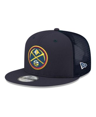 Men's Navy Denver Nuggets Core Logo Meshback 9FIFTY Snapback Hat