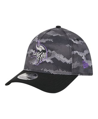 Men's Black Minnesota Vikings Camo A-Frame 39THIRTY Flex Hat