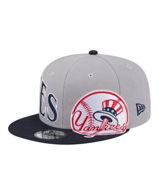 Men's Gray/Navy New York Yankees Stretched Two-Tone 9FIFTY Adjustable Hat