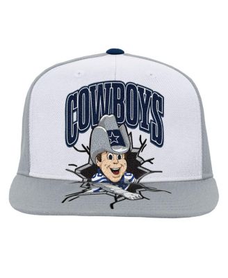 Big Boys and Girls Gray Dallas Cowboys Team Mascot Snapback Hat
