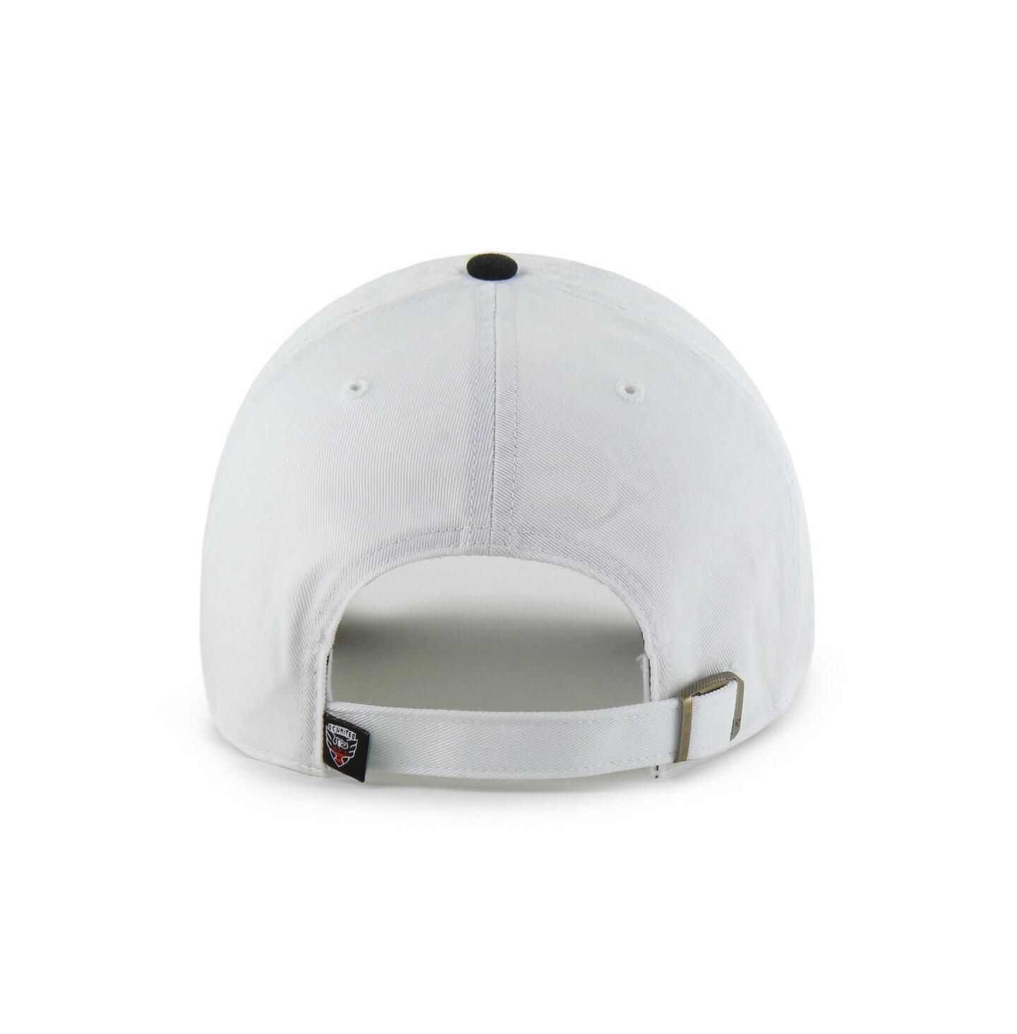 Мужская кепка '47 Brand White D.C. United Two-Tone Clean Up Adjustable Hat — фото 2