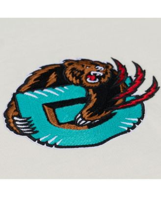 Men's Cream Memphis Grizzlies Hardwood Classics Chainstitch Premium T-Shirt