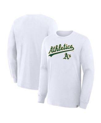 Men's White Athletics Lock-Up Legacy Long Sleeve T-Shirt