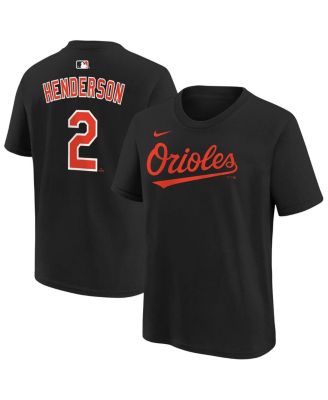 Big Boys and Girls Gunnar Henderson Black Baltimore Orioles Name & Number T-Shirt