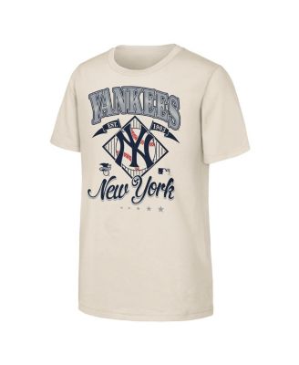 Big Boys and Girls Natural New York Yankees Triple Hit T-Shirt