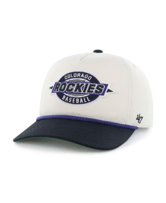 Big Boys and Girls Natural/Black Colorado Rockies Frame Out Hitch Adjustable Hat