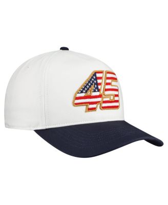 Men's White Tyler Reddick Flag Fill Two-Tone Team Adjustable Hitch Hat