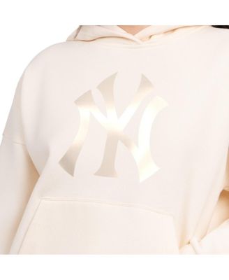 Women's Cream New York Yankees Pastel Relaxed Hoodie