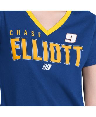 Women's Royal Chase Elliott Best Team V-Neck T-Shirt