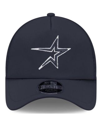 Men's Navy Houston Astros 2026 Batting Practice Alternate Apex 9FORTY Adjustable Hat