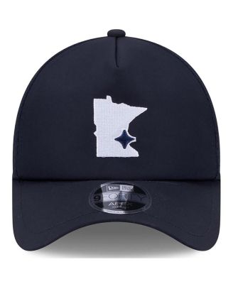 Men's Navy Minnesota Twins 2026 Batting Practice Alternate Apex 9FORTY Adjustable Hat