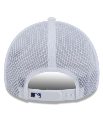 Men's White Toronto Blue Jays 2026 Batting Practice Apex 9FORTY Adjustable Trucker Hat