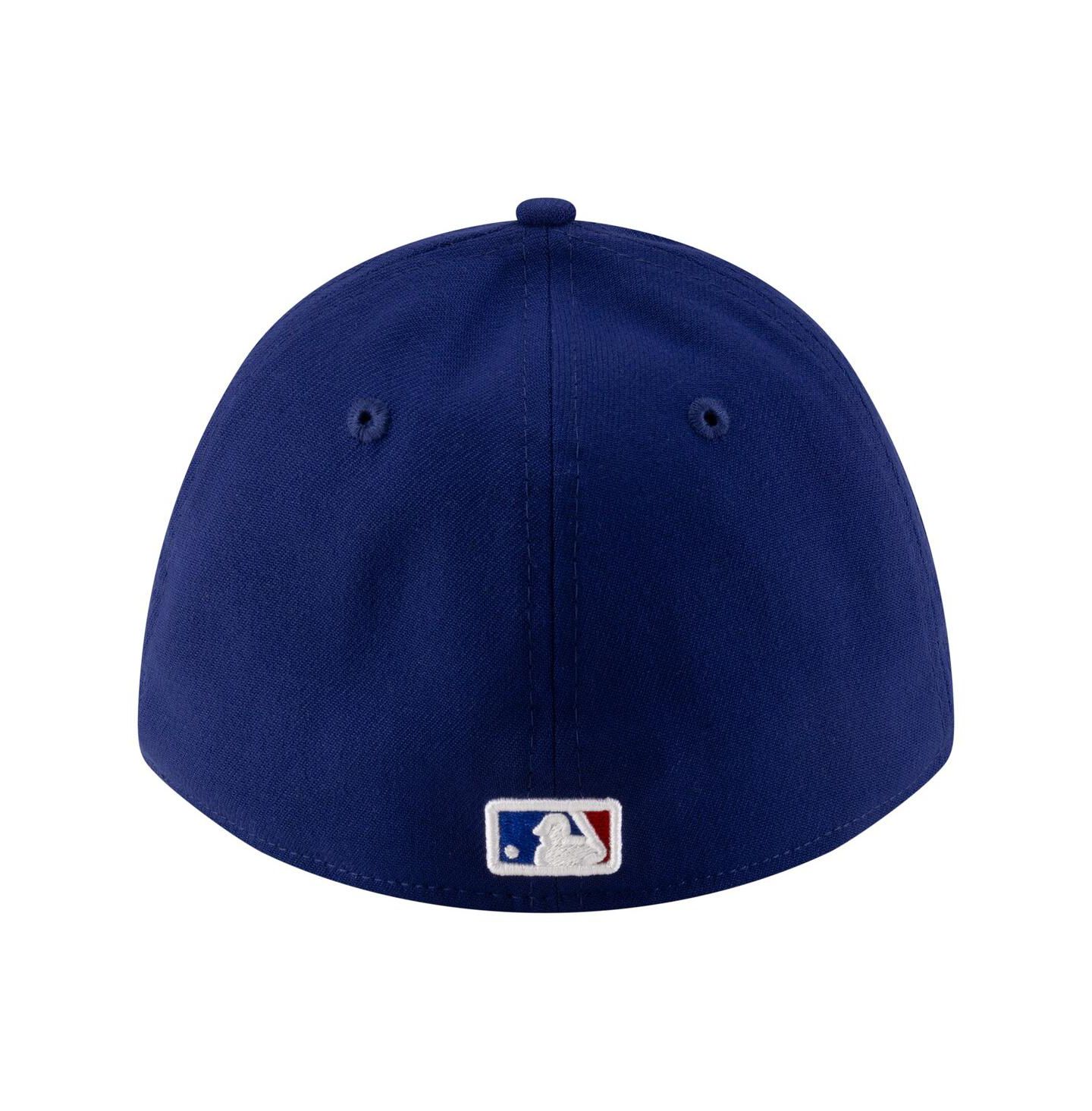 Мужская кепка New Era Royal Texas Rangers Player Replica 39THIRTY M-Crown Flex Hat — фото 2